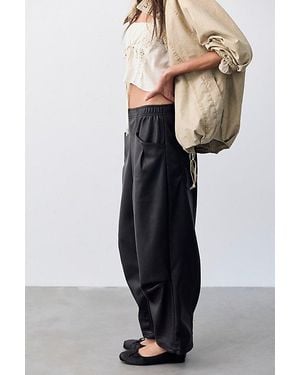 Free People We The Free Nice Choice Vegan Pull-On Trousers - Black