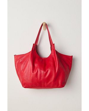 Free People Tivoli Leather Tote Bag - Red