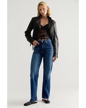 Citizens of Humanity Palma Silk Denim Long Jeans - Blue