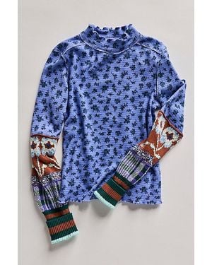 Free People Bold Bowery Cuff - Blue