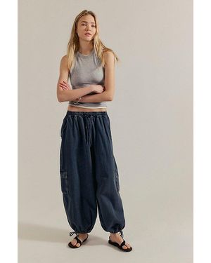 Free People Bobbi Pull-On Cargo Trousers - Blue