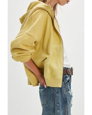 Free People Chill Out Zip Up - Yellow