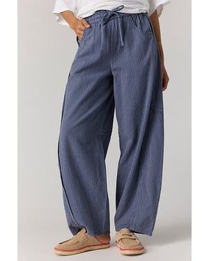 Free People Boathouse Espadrille Mules - Blue