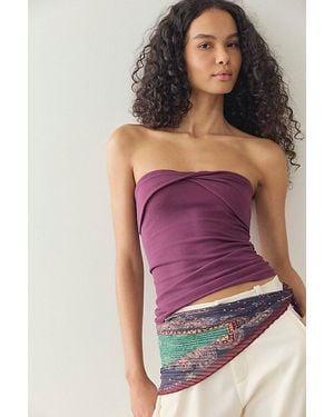 Intimately By Free People Simply Soft Twist Tube Top By - Purple