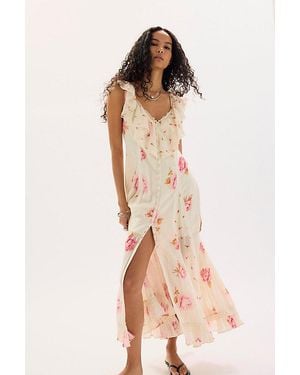 Free People Honeysuckle Dreams Maxi Dress - Natural