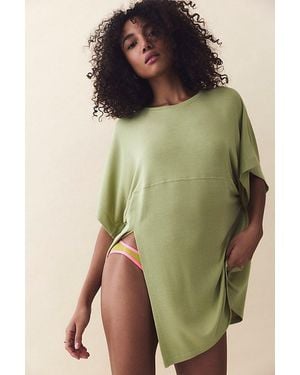 Intimately By Free People Dream State Sleep Tee By - Green