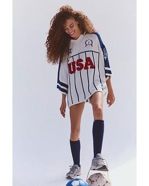 Fp Movement Match Day Usa Crochet Jersey - Multicolor