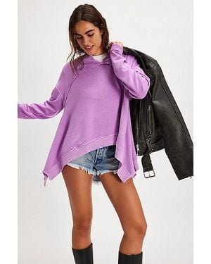 Free People Cascade Sweatshirt - Purple