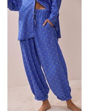 Intimately By Free People On Repeat Pyjama Trousers By - Blue