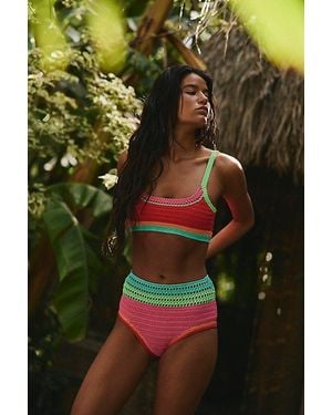 Beach Riot Karmen High-Rise Bikini Bottoms - Green