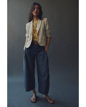 Free People Free To Roam Cropped Jeans - Blue