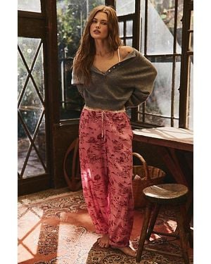 Free People On Repeat Drawstring Pj Pants - Multicolor