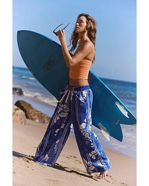 Fp Movement One Above Wide-Leg Pants - Blue
