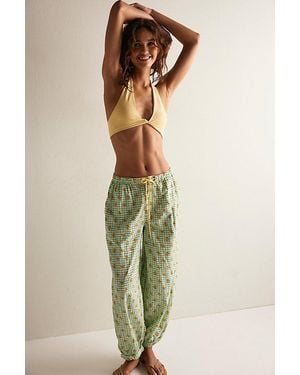 Free People On Repeat Pyjama Trousers By - Green