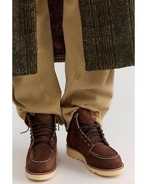 Red Wing 6" Classic Moccasin Boot - Brown