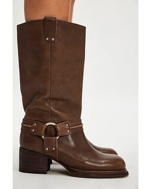 Free People Anok Harness Moto Boots - Blue