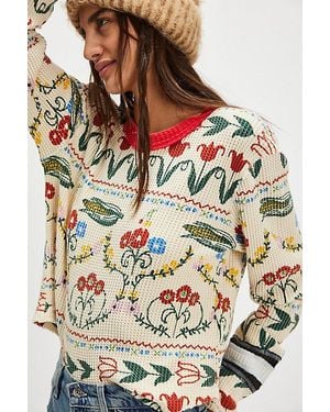Free People We The Free Blissful Layering Tee - Grey
