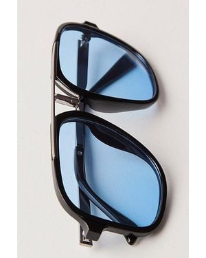 Free People Janis Detail Aviator Sunglasses - Blue