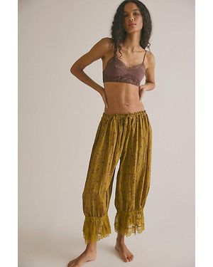 Intimately By Free People Forever Young Printed Bloomer Trousers By - Natural