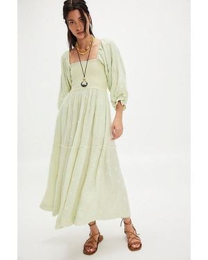 Free People Dahlia Embroidered Maxi Dress - Multicolour