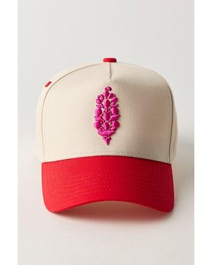 Fp Movement Courtly Colorblock Snapback Hat - Red