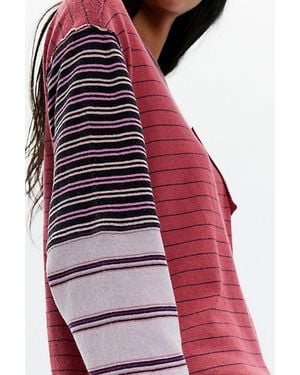 Free People Camp Crush Long Sleeve Tee - Red