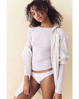 Intimately By Free People Soft Company Crew Neck Long Sleeve By - Multicolour