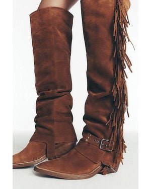 Free People Alyse Convertible Over The Knee Boots - Brown