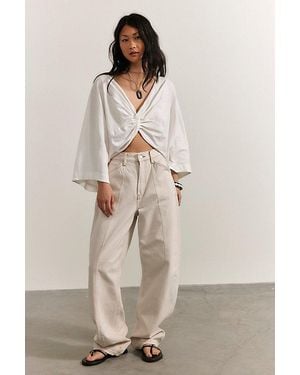 Dala Lido Flatseam Barrel Jeans - Natural