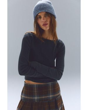Free People Riviera Long Sleeve Thermal - Blue