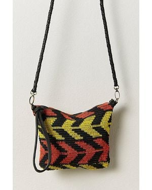Enshalla Ehshalla Chevron Clutch By - Red