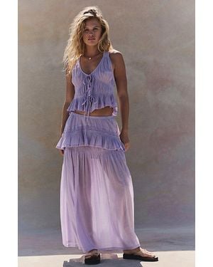 free-est Bare Bliss Skirt Set By - Purple