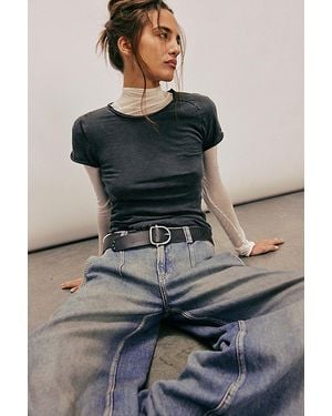 Free People X We The Free Be My Baby Tee - Black