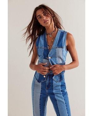 Wrangler X Lainey Wilson Vest Jacket - Blue