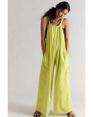 Free People Freebird Jumpsuit - Yellow