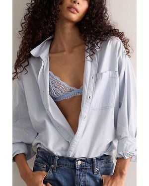 Intimately By Free People This Or That Lace Plunge Triangle Bralette By - Grey