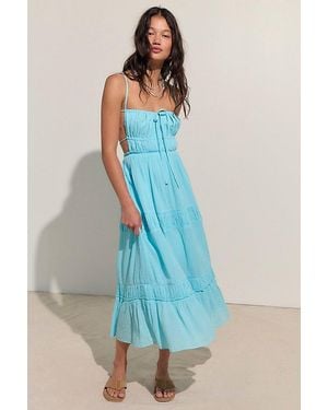 free-est Taking Sides Maxi Dress By - Blue