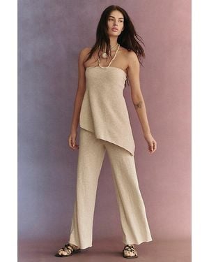 free-est Krista Cotton-Linen Jumper Set By - Brown