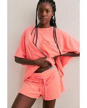 Intimately By Free People Staycation Terry Sleep Shorts By - Pink