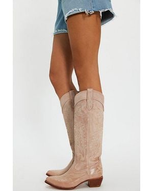 Frye Sacha Feather Deco Boots - Blue