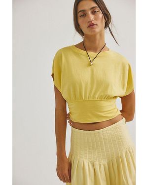 Free People Ralphie Tee - Yellow