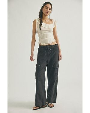 Free People We The Free Park Ave Pull-On Cargo Pants - Black