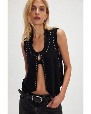 Zadig & Voltaire Dublin Studs Sweater Vest - Black
