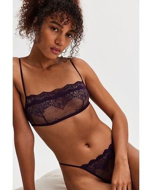 Only Hearts So Fine Lace G-String - Brown