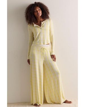 Intimately By Free People Dream State Printed Wide-Leg Trousers By - Natural