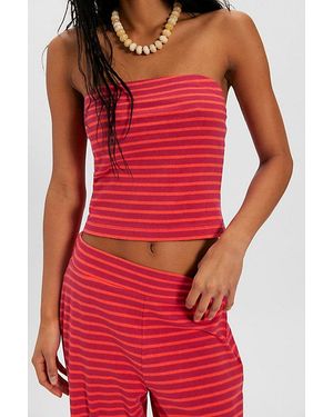 free-est Sailor Tube Co-Ord By - Red
