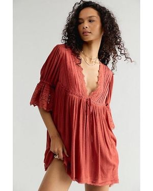 Free People Angel Wings Mini Dress - Red