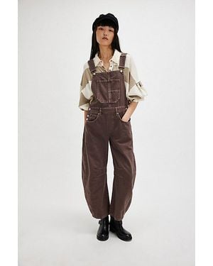 Free People We The Free Good Luck Barrel Overalls - Multicolour