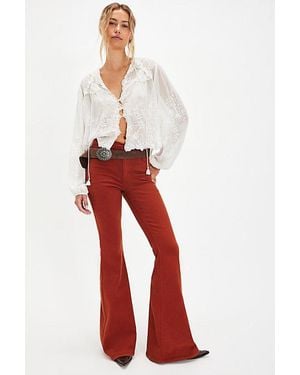 Lee Jeans High-Rise Ever Fit Flare Jeans - Red