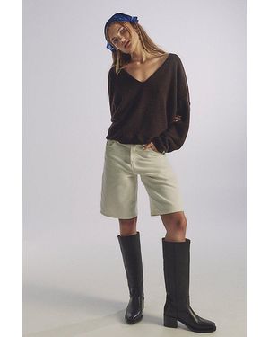Free People See Me V-Neck Pullover - Black